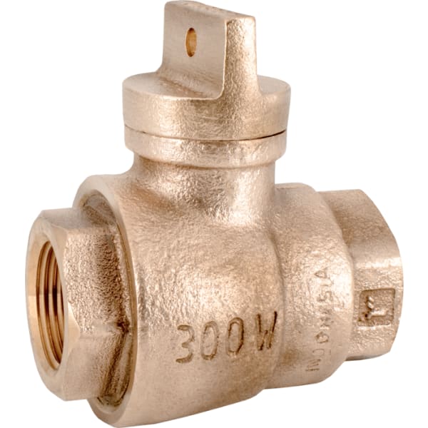 314-254NL 3/4" - FIP x FIP, No Lead Cast Bronze Water Service FNPT Curb Stop Valve