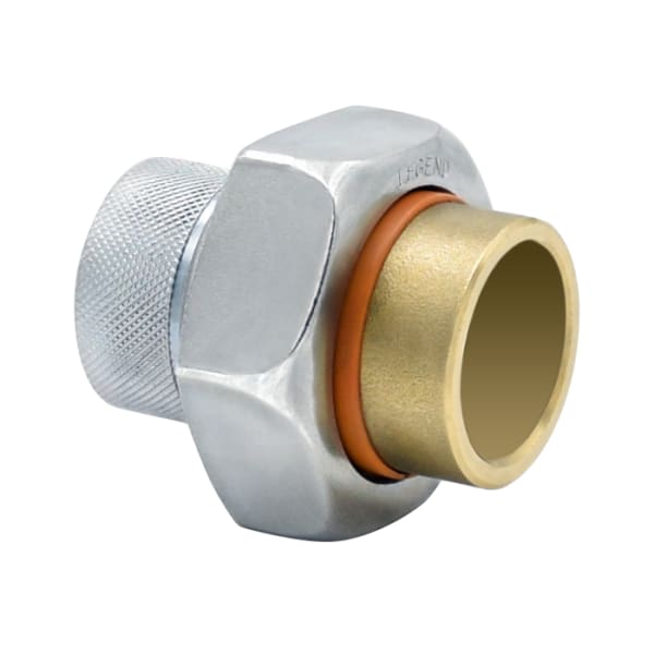 301-105NL 1" - FIP x Sweat, No Lead Forged Brass/Forged Steel Dielectric Union