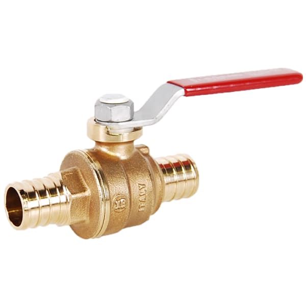 101-587NL 1" - F1807, No Lead Forged Brass Crimp/Cinch PEX Ball Valve