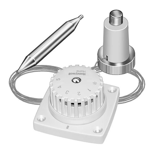 T100C1026 Thermostat Radiator Actuator with Remote Sensor and Dual Capillary