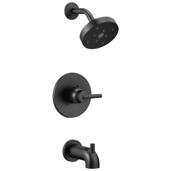 T14459-BL Trinsic® Monitor® 14 Series H2OKinetic® Tub & Shower Trim Matte Black