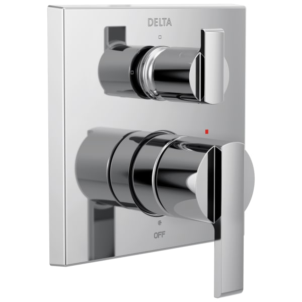 T24867 Ara® Angular Modern Monitor® 14 Series Valve Trim with 3-Setting Integrated Diverter Chrome