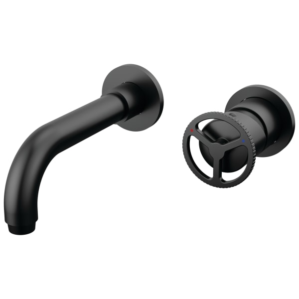 Trinsic® Single Handle Wall Mount Bathroom Faucet Trim Matte Black T3558LF-BLWL