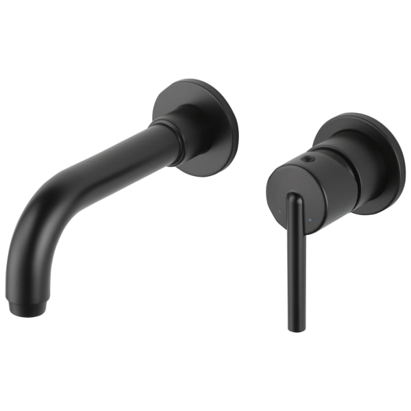 Trinsic® Single Handle Wall Mount Bathroom Faucet Trim Matte Black T3559LF-BLWL