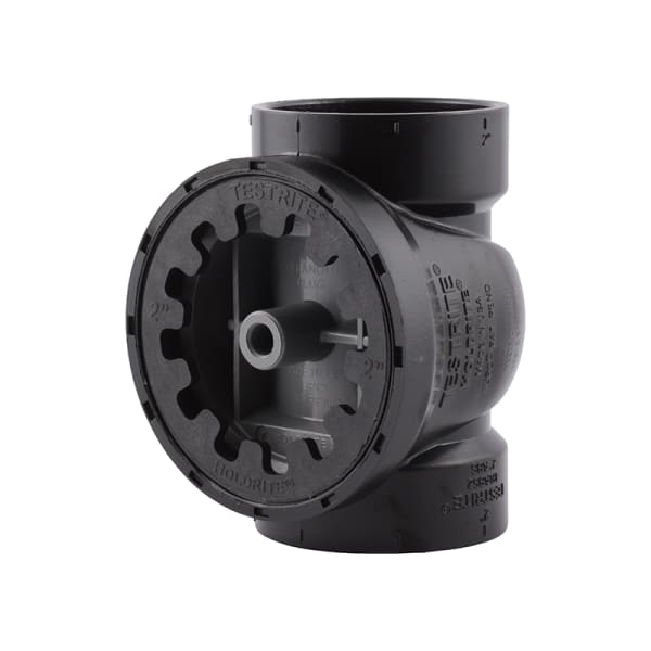 TRABS2A TestRite® 2" ABS DWV Test / Cleanout Tee with Plug