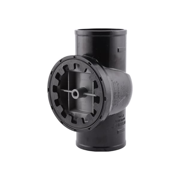 TRPVCNH3A TestRite® 3" PVC No-Hub Test / Cleanout Tee with Plug