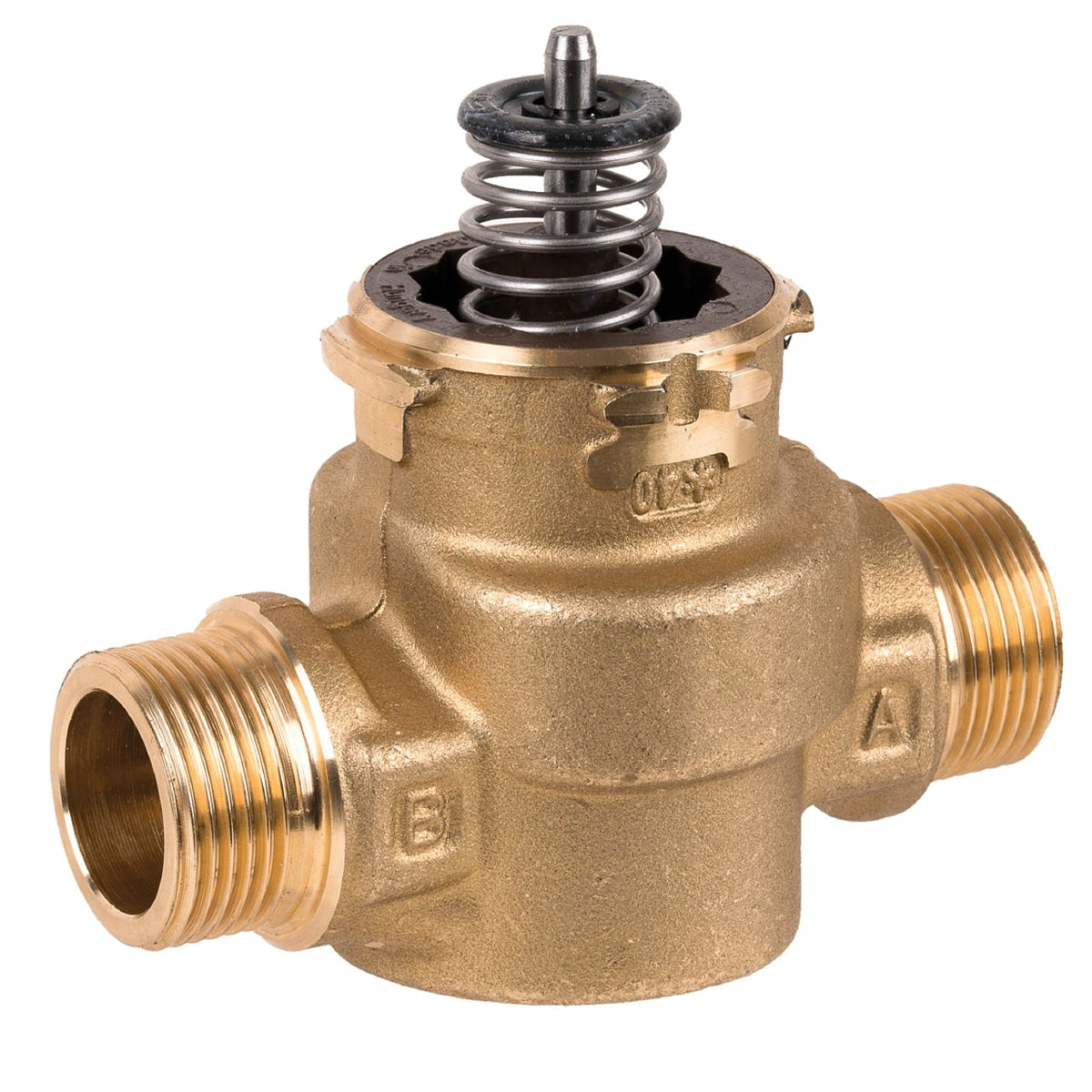 VCZAA1532/U VC 2-Way Valve Assembly, 1/2 in Sweat, 0.7 Cv, Equal Percentage