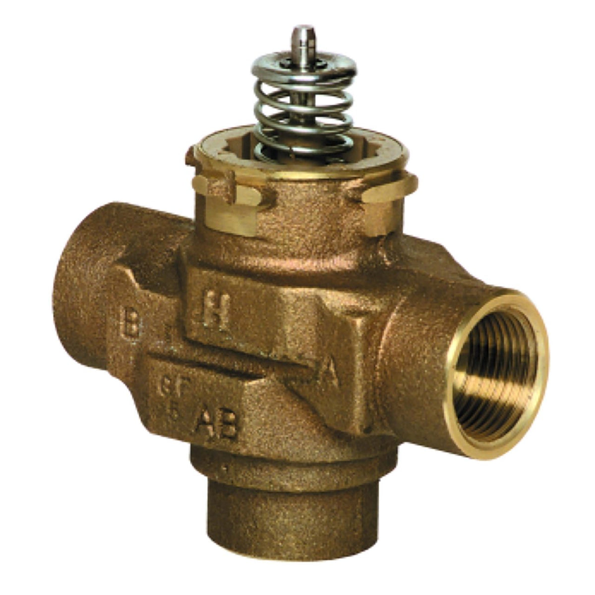 VCZML6000/U VC 3-Way Valve Assembly, 3/4 in Sweat