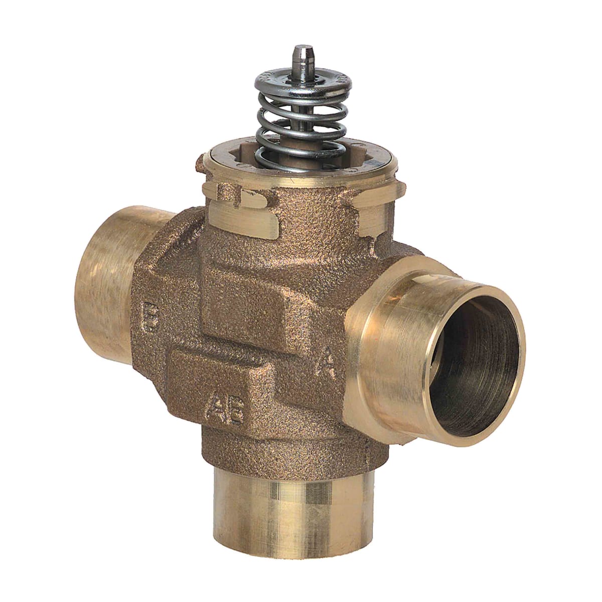 VCZNE6100/U VC 3-Way Valve Assembly, 1 1/4 in Sweat, 9 Cv, Linear