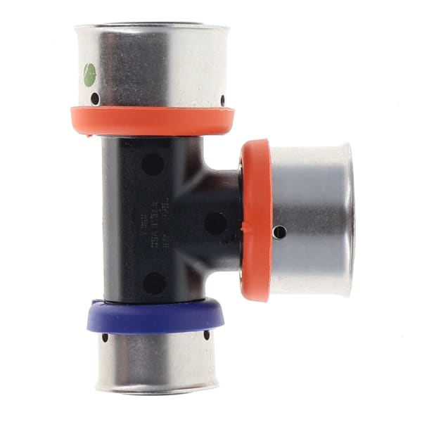 49545 1" x 3/4" x 1" PEX Reducing Tee (Press) - PureFlow® Press (Composite)