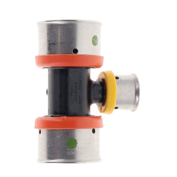 49553 1" x 1" x 1/2" PEX Reducing Tee (Press) - PureFlow® Press (Composite)