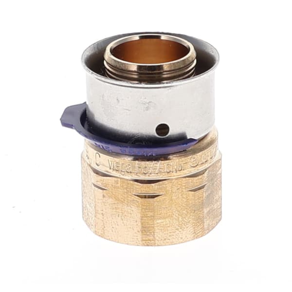 91541 3/4" x 1/2" PEX Female Adapter (Press x FIP) - PureFlow® Press (Brass)