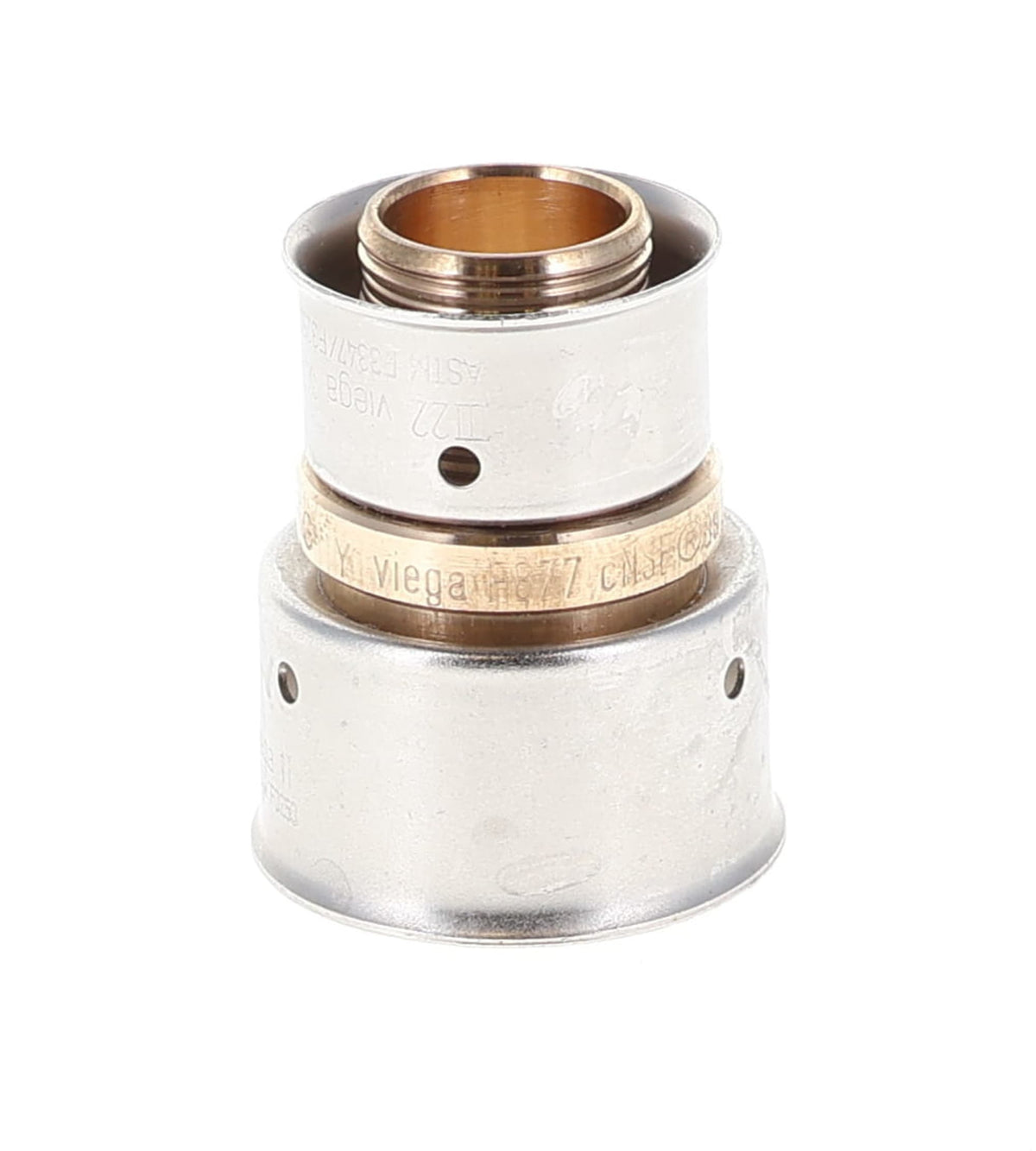 93050 3/4" x 1/2" PEX PureFlow Press Reducing Coupling (Press) - Brass
