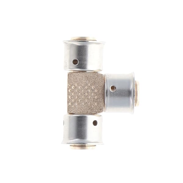 94020 1/2" PEX Tee (Press) - PureFlow® Press (Brass)