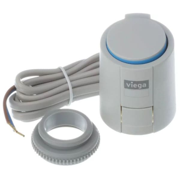 24 VAC, 300 mA, 1 W, 2.21" x 2.34", Light Gray, 4-Wire, 2-Position Actuator, Manifold Powerhead for Stainless Steel Shut-Off/Balancing Flow