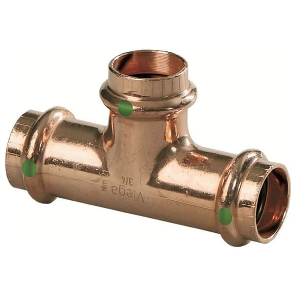 15493 1/2" x 1/2" x 1" - (P-P-P) - Tee (Reducing), ProPress®