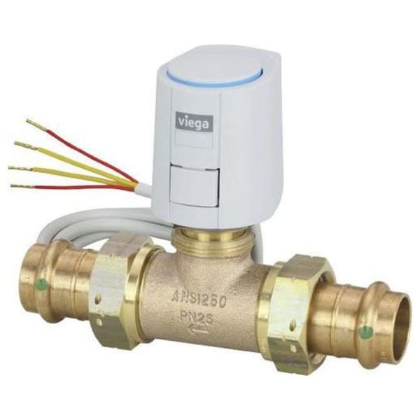 17233 1" x 1", ProPress x ProPress, 24 V, 300 mA, 1 W, 50 PSI, Low Zinc Bronze Alloy, Zone Valve