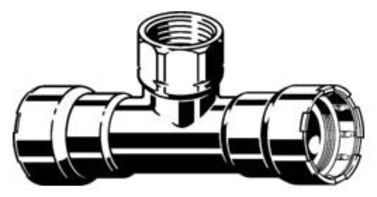 25450 1-1/2" x 1-1/2" x 1-1/4" - (P-P FPT) - Tee (Reducing), MegaPress®