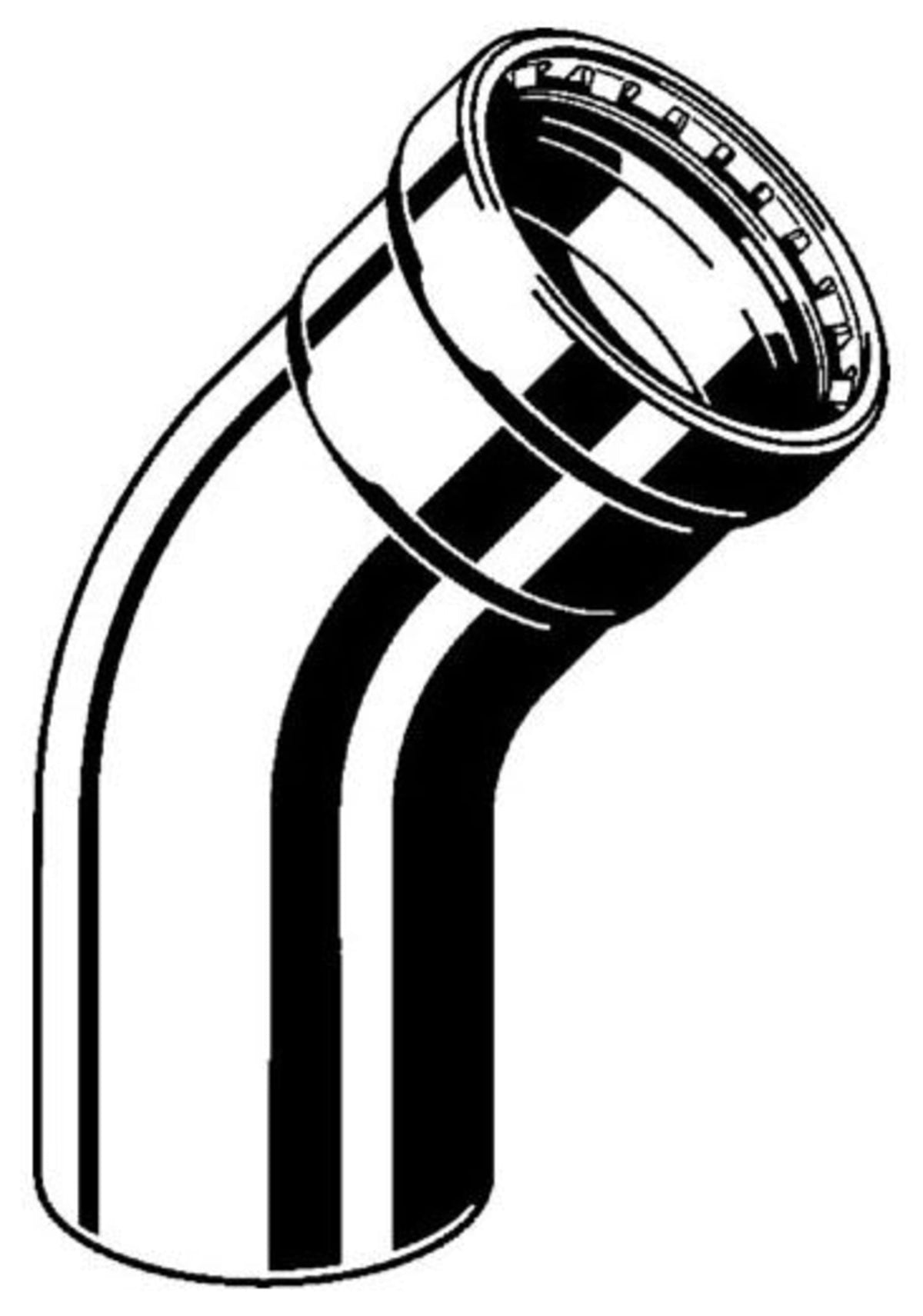 28650 3"x3" - (P-FTG) - 45 Deg Elbow (Street), MegaPress®G