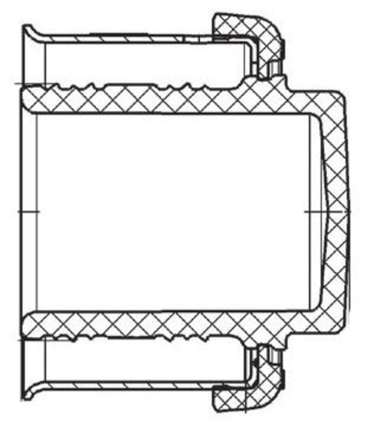 49790 2" PEX Plug (Press) - PureFlow® Press (Composite)