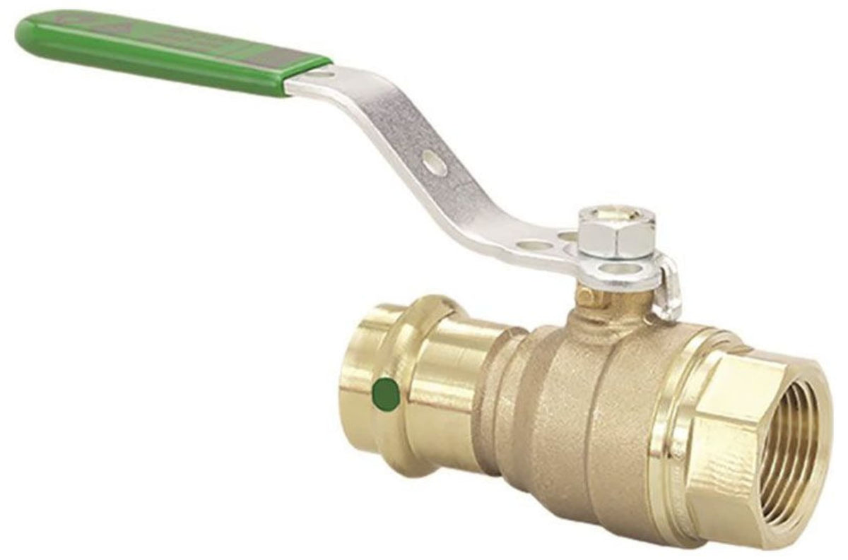 79975 3/4" x 3/4", ProPress x FPT, 250 PSI CWP, Lead-Free, Bronze Body, EPDM Seal, Full Port, 2-Piece, Ball Valve