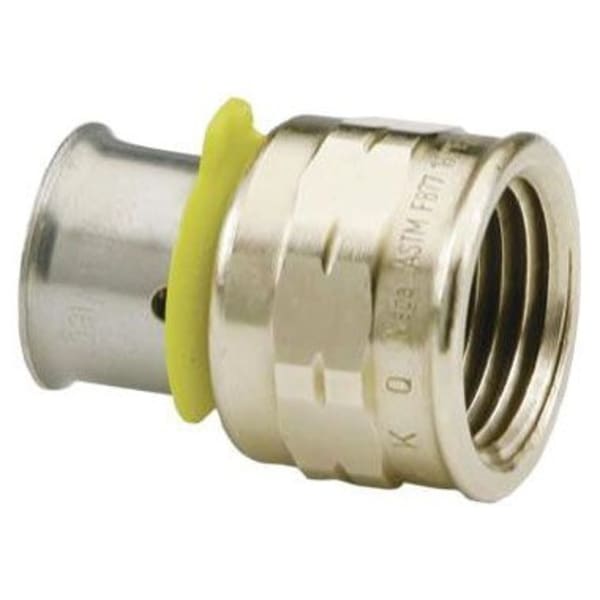 91525 1/2" x 3/4" PEX Female Adapter (Press x FIP) - PureFlow® Press (Brass)