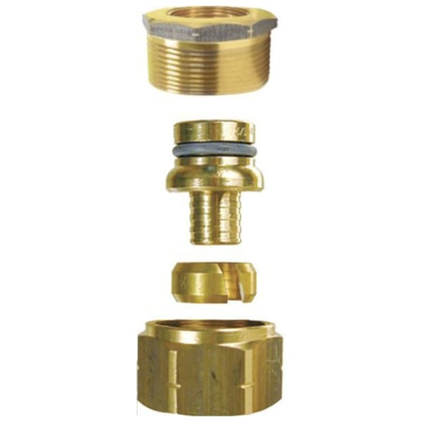 19011 3/4" x 3/4", Compression x SVC, 160 PSI, Bronze, Straight, Adapter