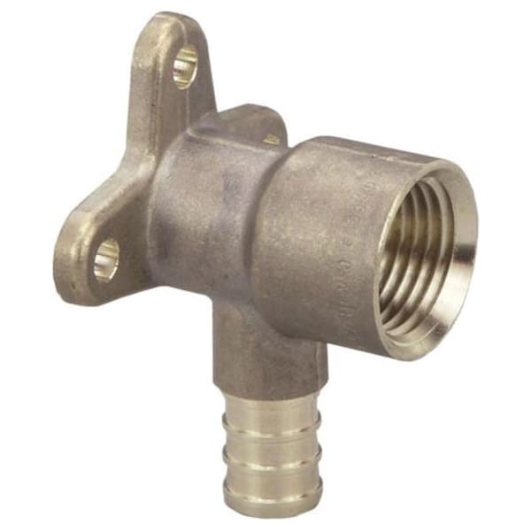 46233 1/2" PEX Drop Ear Elbow (Crimp) - PureFlow® Crimp (Brass)