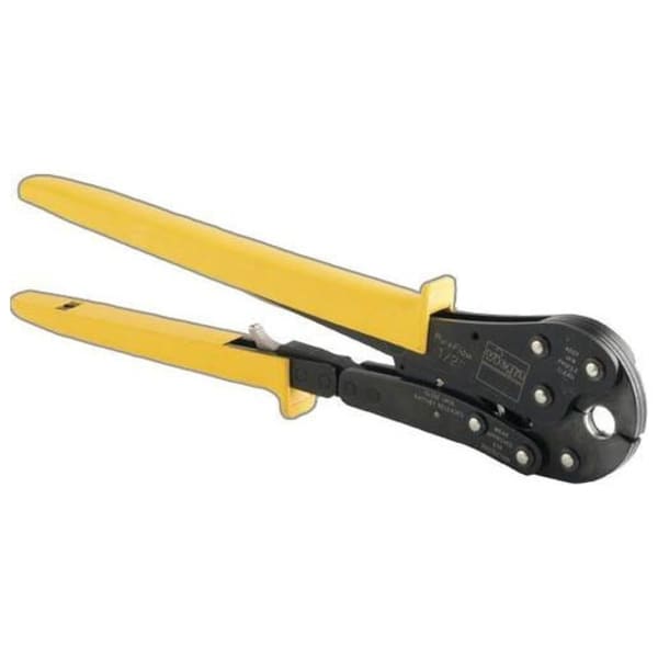 50020 1/2" Capacity, Yellow Handle, Ratcheting, Hand Tool
