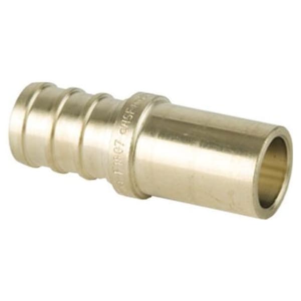 60651 1" PEX Sweat Adapter (PureFlow Crimp x FTG Sweat) - PureFlow® Crimp (Brass)