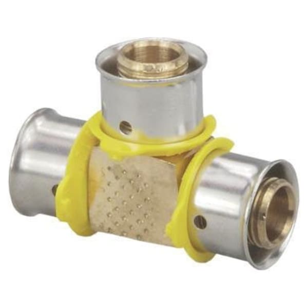 94040 3/4" PEX Tee (Press) - PureFlow® Press (Brass)