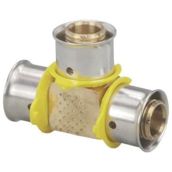 94056 1" x 1" x 3/4" PEX Reducing Tee (Press) - PureFlow® Press (Brass)