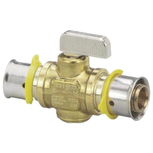 94521 1/2" PEX Ball Valve (Press) - PureFlow® Press (Brass)