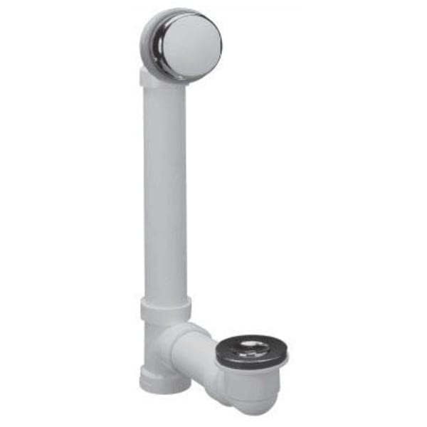901-PP-PVC-CP 1-1/2" PVC Push Pull Bath Waste and Overflow Test Half Kit Chrome