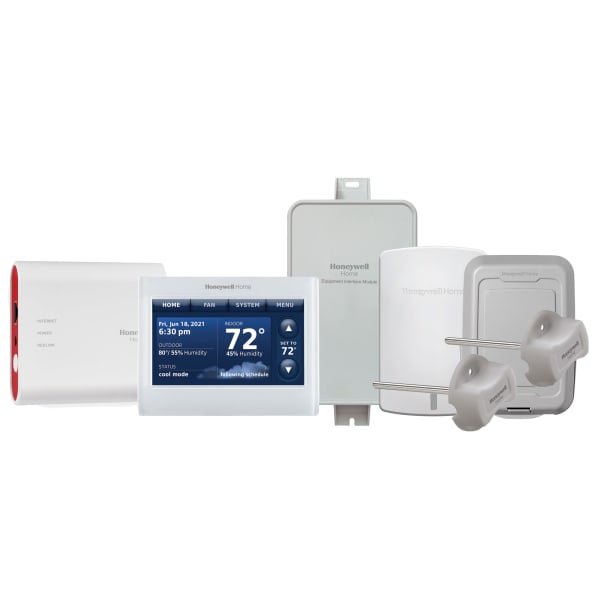 YTHX9421R7001WW/U Prestige® 2-Wire IAQ Kit, HD Color Touchscreen Thermostat, White, with RedLINK® and Sensors