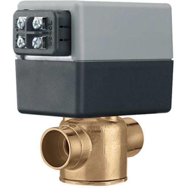 North America Z-One™ 2-Way Valve Body, Normally Closed Actuator Terminal blockw/ Switch, 24V, 3/4", Sweat, 7.5Cv, 20 PSI ∆P