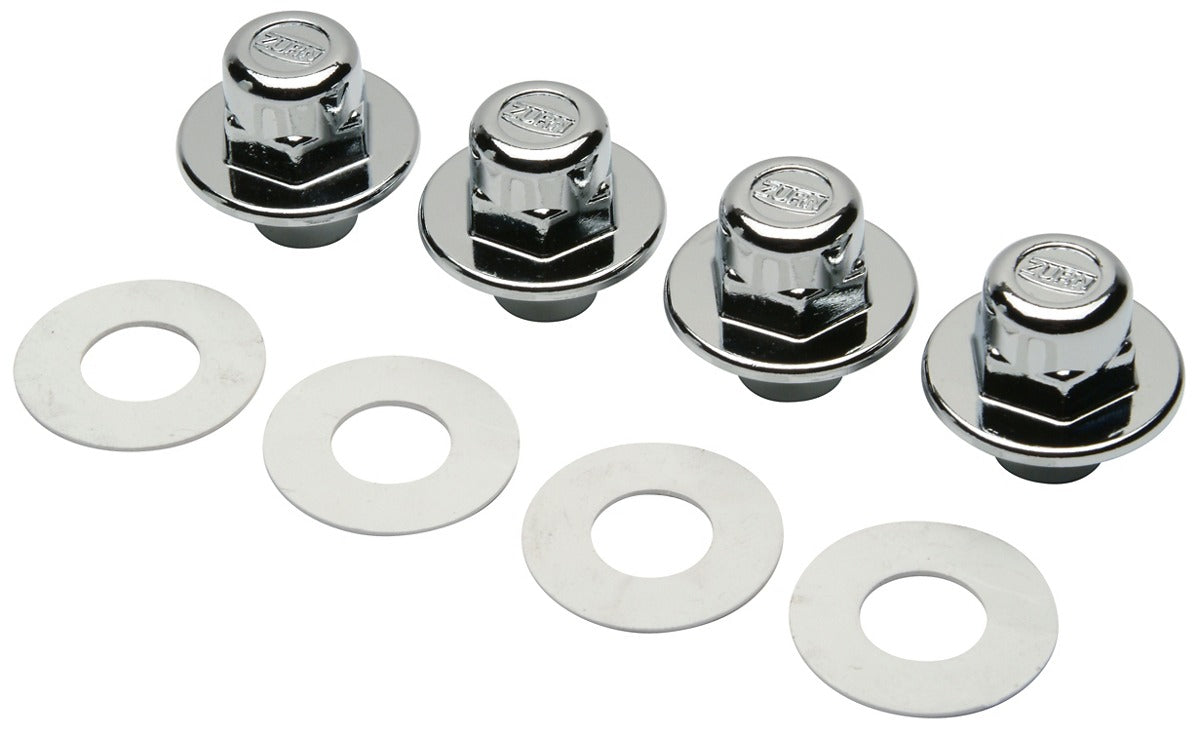 Z5610-NUT-EXT-KIT Extended Acorn Nut and Washer Kit for Wall-Hung Toilet Carrier, 4 Cap Nuts and 4 Washers, 5/8"