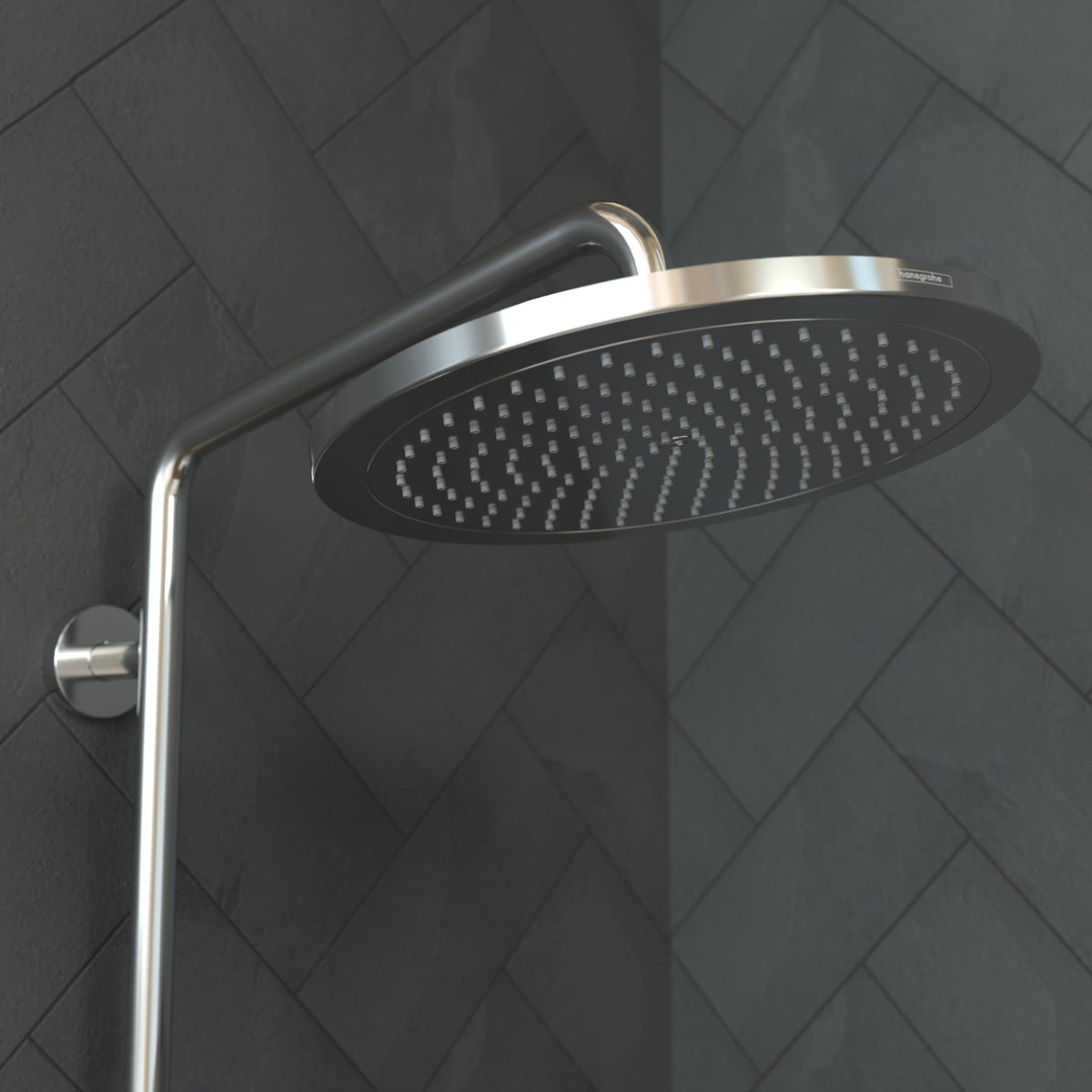 26217001 Croma Showerhead 280 1-Jet, 1.75 GPM in Chrome
