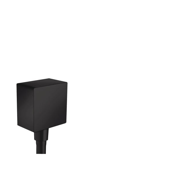 26455671 FixFit Wall Outlet Square with Check Valves in Matte Black