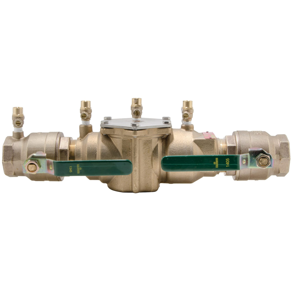 0063235 2" Lead Free Double Check Valve Backflow Preventer Assembly, Quarter Turn Shutoff, Single Top Entry