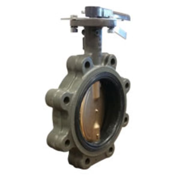 CL223E-D212 2-1/2" - Lug Pattern - Cast Iron Butterfly Valve - 200 PSI, EPDM Seat, Bronze Disc