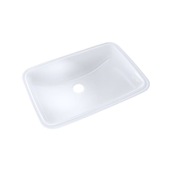 19" x 12-3/8" Rectangular Undermount Bathroom Sink with CEFIONTECT, Cotton White - LT542G#01