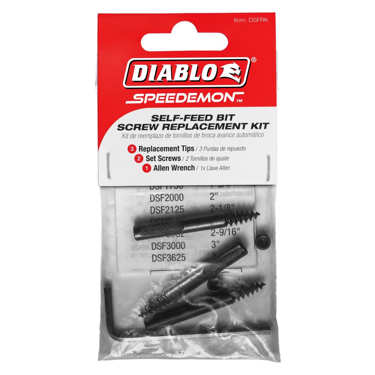 DSFRK SPEEDemon™ Self-Feed Bit Screw Replacement Kit