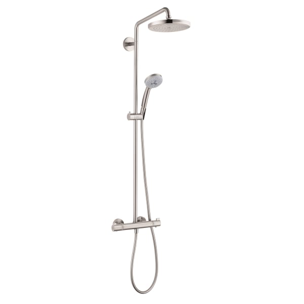 27185821 Croma Showerpipe 220 1-Jet, 2.5 GPM in Brushed Nickel