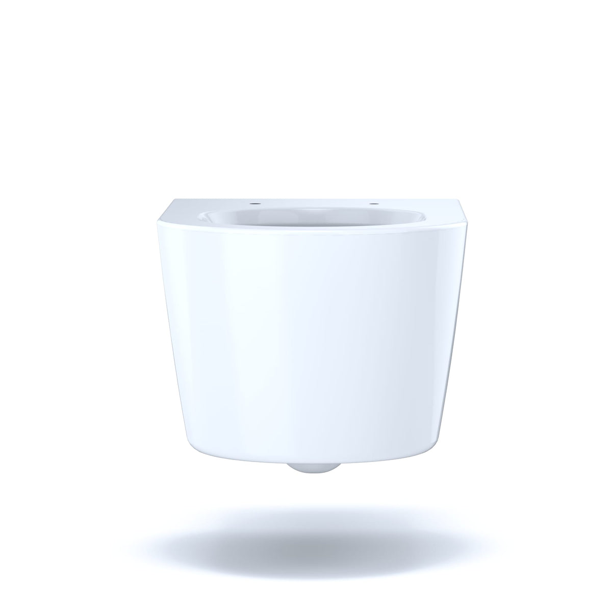 RP Wall-Hung Contemporary D-Shape Dual Flush 1.28 and 0.9 GPF Toilet with CEFIONTECT®, Cotton White - CT447CFG#01