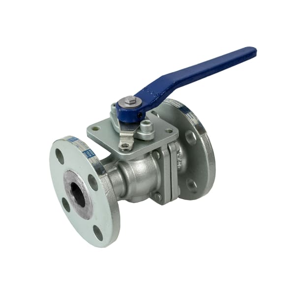 600-211 4" Flanged - Full Port, 2 Piece, Flanged Connection, Class 150, Carbon Steel, Stainless Steel Ball and Stem