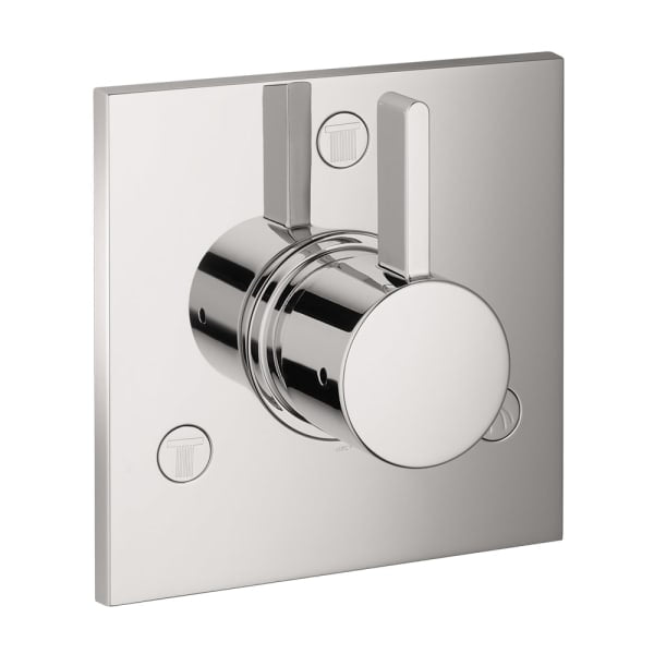 04880000 Ecostat Diverter Trim Square Trio/Quattro in Chrome