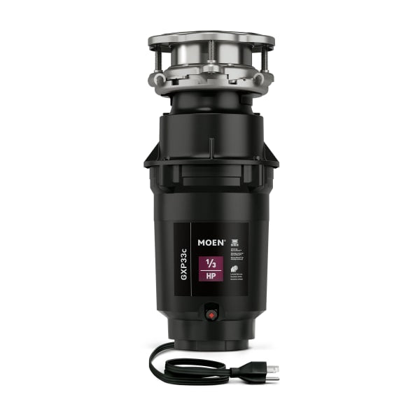 GXP33C GX PRO Series Lite 1/3 HP Continuous Feed Garbage Disposal with Power Cord and Universal Mount