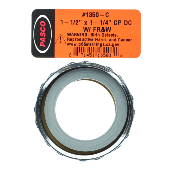 1350-C 1-1/2" x 1-1/4" Slip Joint Nut w/Ring &