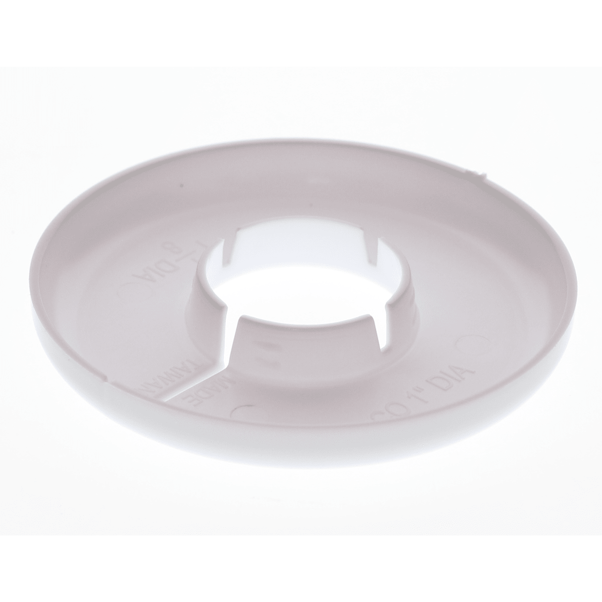 2875-W 1" CWT White Floor & Ceiling Plate